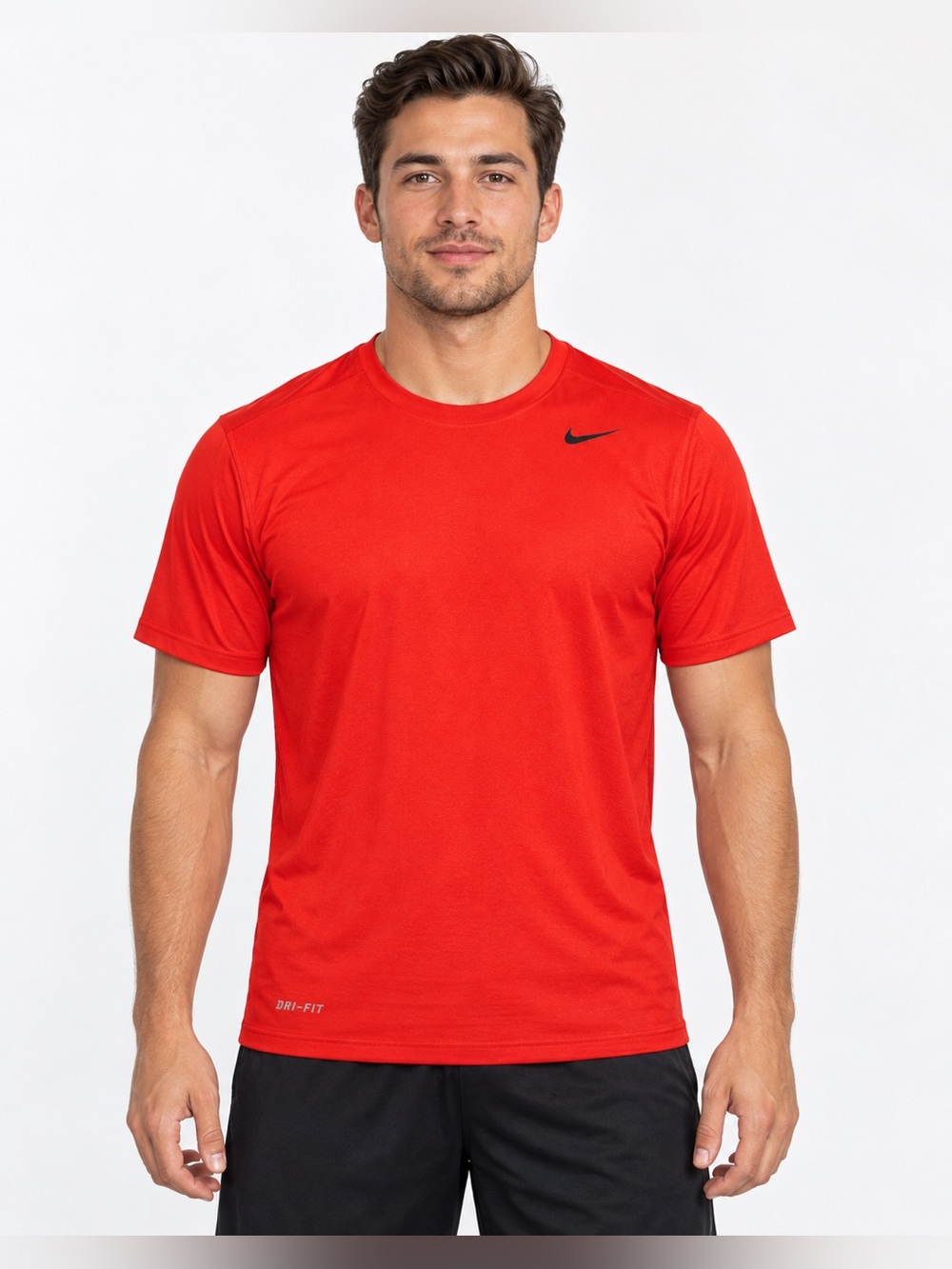 Nike Dri-FIT Men’s Medium Red Short Sleeve Athletic Workout Running Shirt
